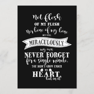 Invitación verso de adopción