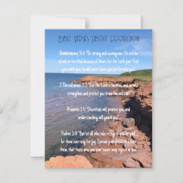 Invitación Versos de la Biblia sobre la protección de Dios