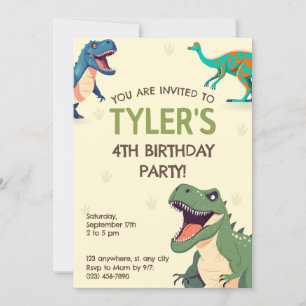 Invitación vertical de la fiesta de cumpleaños de 