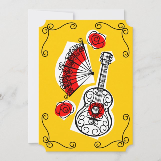 Invitación vertical de las Esquinas de Souvenirs E (Anverso)