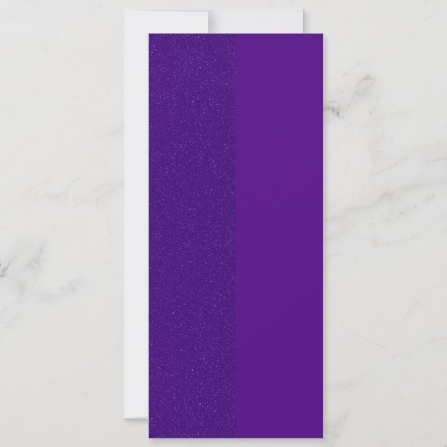 Invitación vertical púrpura de dos tonos - Persona (Anverso)