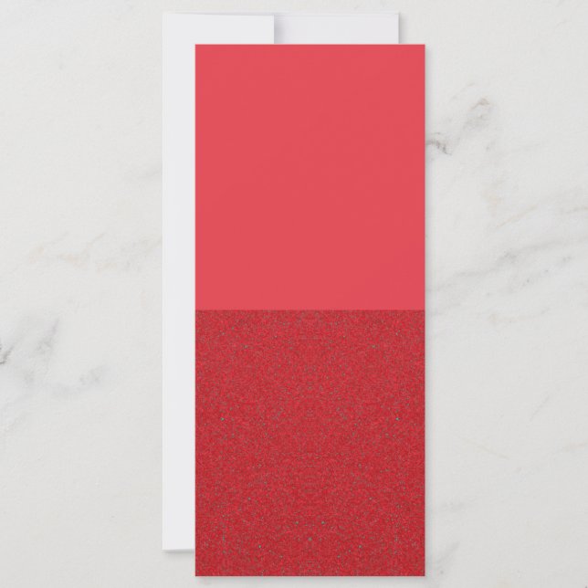 Invitación Vertical Roja de Dos Tonos – Personaliz (Anverso)
