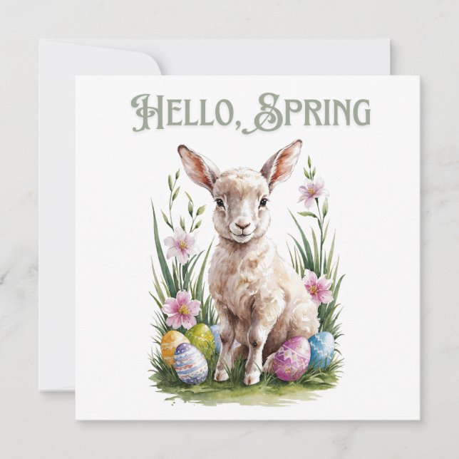 Invitación Vértigo, Huevos y Flores de las acuarelas de Pascu (Anverso)