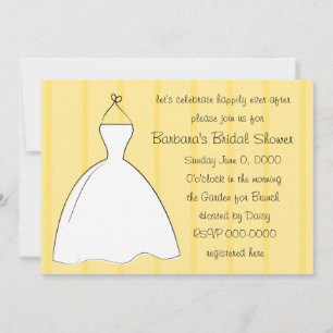 Invitación Vestido blanco bonito