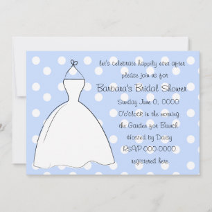 Invitación Vestido blanco bonito
