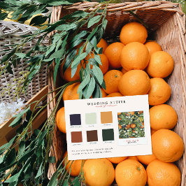 Invitación Vestido de Boda | Paleta de Colores Cítricos