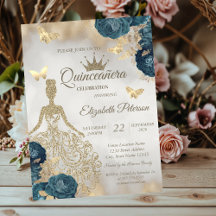 Vestido de brillo, mariposas, rosas verdes 15 cump