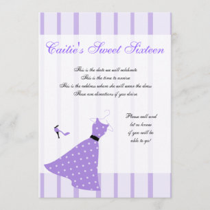 Invitación Vestido de Lunares