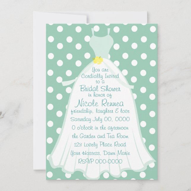 Invitación Vestido de novia de Quaint (Anverso)