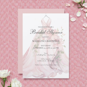 Invitación Vestido de Novia Elegante Regalo de Despedida de S