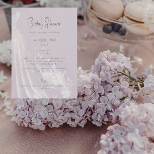Invitación Vestido de Novia Lavanda Despedida de Soltera