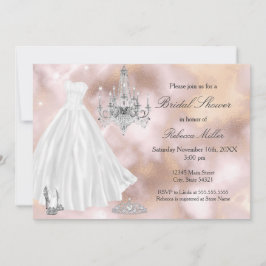 Invitación Vestido de novia para despedida de soltera beige m