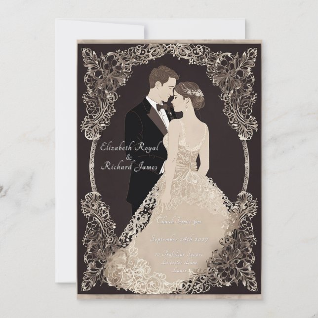 Invitación Vestido de Novia para Recordar un Día (Anverso)