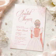 Vestido de novia rosa romántico para despedida de