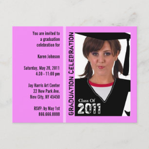 Invitación Vestido divertido 2 del casquillo de la foto de la