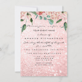 Invitación Vestido nupcial Spark Rosa Floral Rosa Florencia r