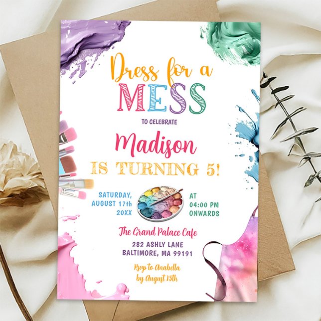 Invitación Vestido Para Una Fiesta De Aniversario De La Pintu (Subido por el creador)
