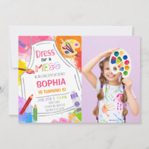 Invitación Vestido Para Una Foto De Aniversario De Un Mess