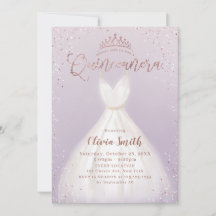 Vestido purpurina de oro rosa púrpura quinceañera