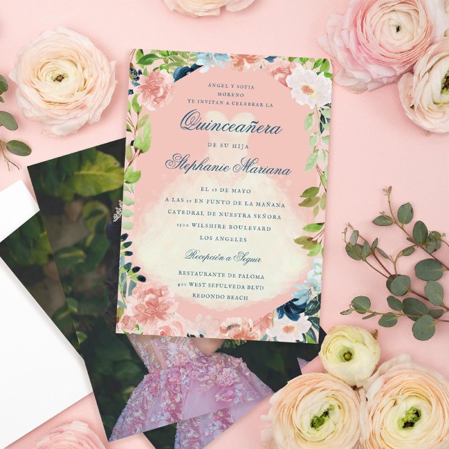 Invitación Vestido romántico de Quinceañera (Subido por el creador)
