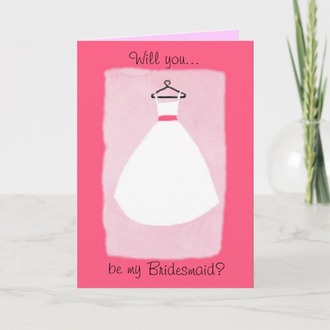 Invitación VESTIDO - Rosa (Anverso)