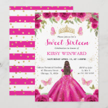 Vestido Rosa Fuerte Morena Princesa Dulces 16