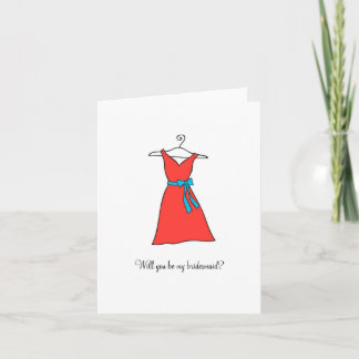 Invitación Vestido Tangerine, ¿será mi dama de honor?