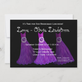 Invitación Vestidos de la púrpura real del alumerzo o del