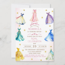 Vestidos de princesa modernos acuarela niña real c