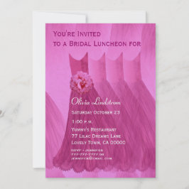Invitación Vestidos del alumerzo de la dama de honor o del