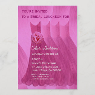 Invitación Vestidos del alumerzo de la dama de honor o del