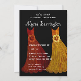 Invitación Vestidos S001 de la caída del alumerzo o del