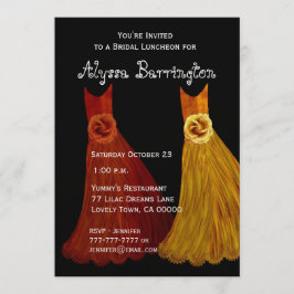 Invitación Vestidos S001 de la caída del alumerzo o del