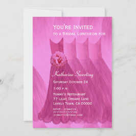 Invitación Vestidos V07 del alumerzo de la dama de honor o