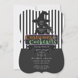 Invitación Vestidos y cócteles Bebidas de Halloween Testigos