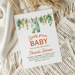 Invitación Vestimenta de jardín de los granjeros Ducha cultiv