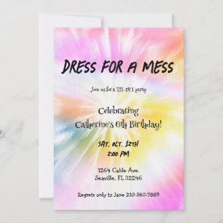 Invitación Vestir Para Un Fiesta De Ataque