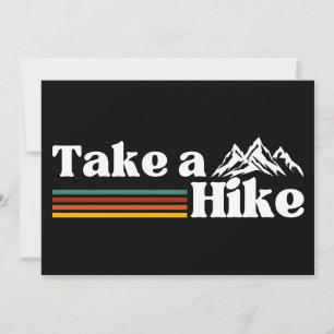 Invitación VETE A CAMINAR MONTAÑISMO senderismo CAMPAMENTO
