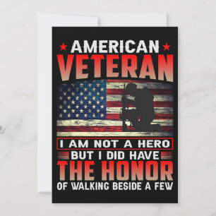 Invitación Veterano americano: El honor 38