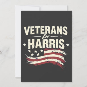Invitación Veterano de las elecciones al ejército Harris Kama