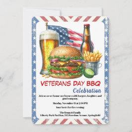 Invitación Veterans Day Invitation | Honoring Heroes BBQ