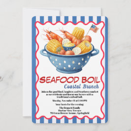 Invitación Veterans Day Invitation | Seafood Boil Celebration