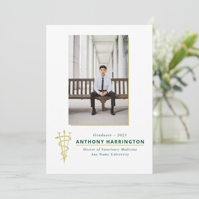 Invitación veterinaria (Anverso de pie)