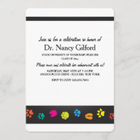 Invitación veterinaria de la graduación