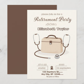 Invitación Veterinarian Retirement Party Invitation