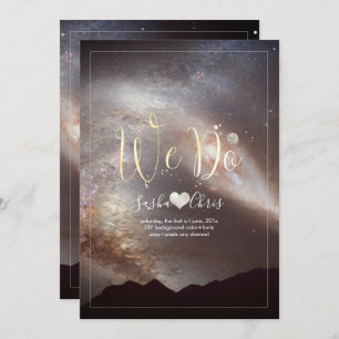 Invitación Vía Láctea PixDezines Andromen/Espacio de la NASA