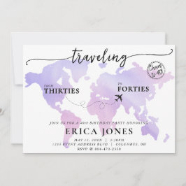 Invitación Viajando de los 30 a los 40 años