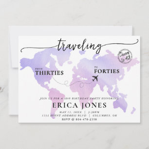 Invitación Viajando de los 30 a los 40 años