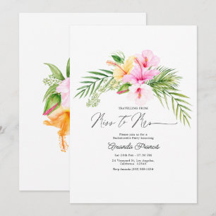Invitación Viajando de Señorita a Señora Despedida de Soltera