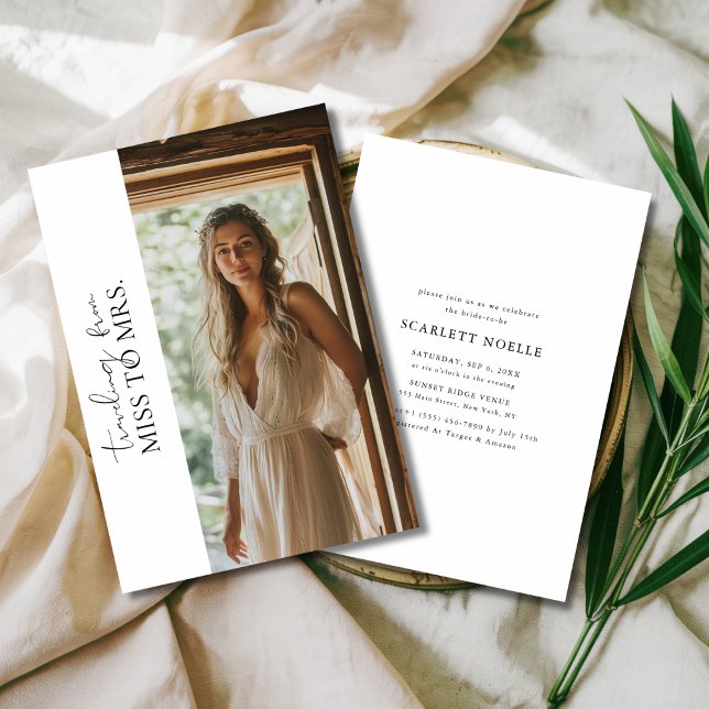 Invitación Viajar a la señora Budget Bridal Shower Photo (Subido por el creador)